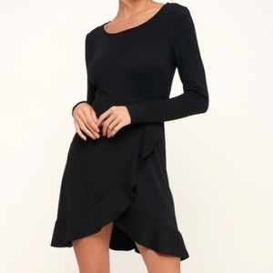 Black long sleeve dress